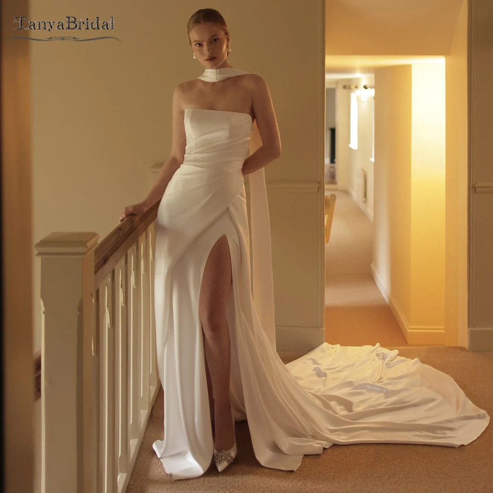 Strapless Mermaid Wedding Dress ,Side Split Simple Elegant Bridal Gowns DW1032
Strapless Mermaid Wedding Dress ,Side Split Simple Elegant Bridal Gowns DW1032