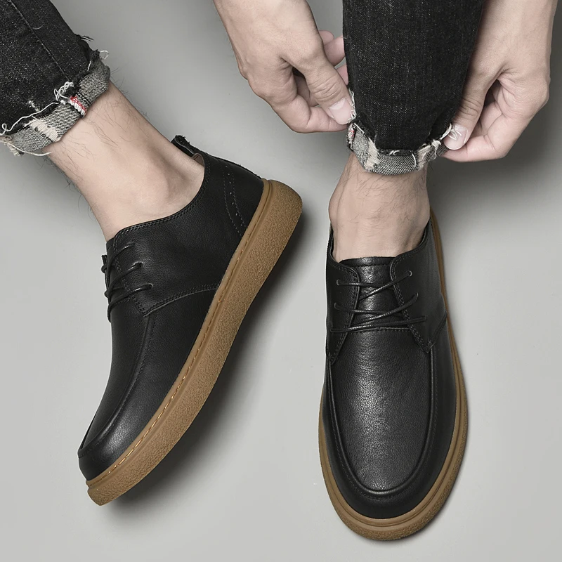 High Quality British Style Men Oxfords Genuine Leather Business Dress Shoes Lace Up Men Soft Casual Shoes Luxury Brand Moccasins
High Quality British Style Men Oxfords Genuine Leather Business Dress Shoes Lace Up Men Soft Casual Shoes Luxury Brand Moccasins