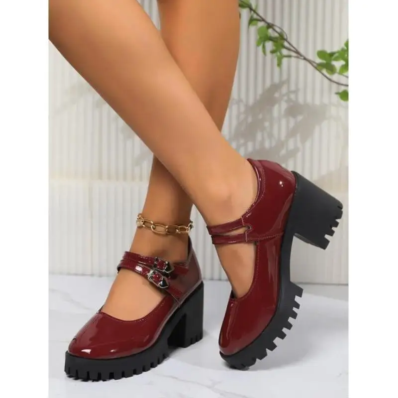 Новые женские туфли Мэри Джейн на высоком каблуке, модные, дышащие, кожаные, без застежек, для прогулок по городу, для женщин среднего и старшего возраста
Новые женские туфли Мэри Джейн на высоком каблуке, модные, дышащие, кожаные, без застежек, для прогулок по городу, для женщин среднего и старшего возраста