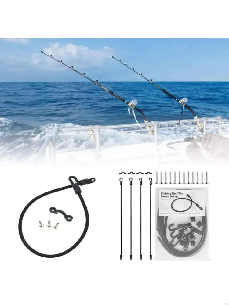 High Elastic Fixed Buckles Boats Fishing Rod Tie Down Strap Fishing Rod Storage Strap Deck Mount Fishing Boats Accessory
High Elastic Fixed Buckles Boats Fishing Rod Tie Down Strap Fishing Rod Storage Strap Deck Mount Fishing Boats Accessory