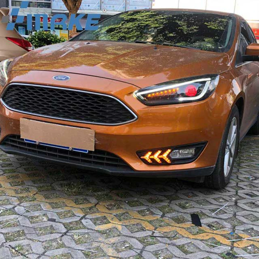 1Pair LED DRL Yellow Turn signal daytime running lights fog lamps cover For Ford Focus 2015 2016 2017 2018
1Pair LED DRL Yellow Turn signal daytime running lights fog lamps cover For Ford Focus 2015 2016 2017 2018