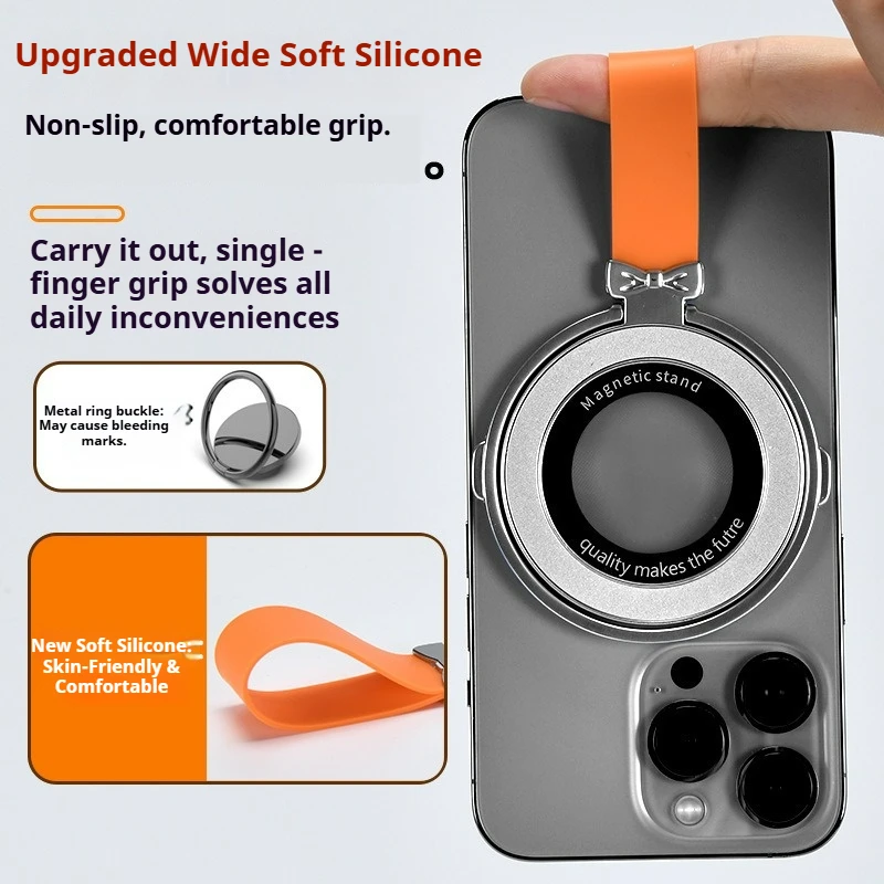 Magnetic Phone Ring Holder with Lanyard,Four colors available, 90° rotatable, durable and versatile
Magnetic Phone Ring Holder with Lanyard,Four colors available, 90° rotatable, durable and versatile