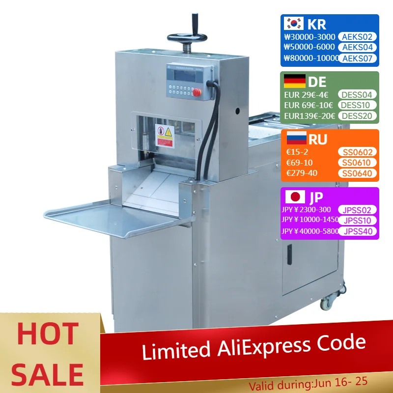 Stainless Steel Mutton Rolls Cutter Commercial Electric Meat Slicer CNC Single Cut Lamb Beef Roll Make Machine
Stainless Steel Mutton Rolls Cutter Commercial Electric Meat Slicer CNC Single Cut Lamb Beef Roll Make Machine
