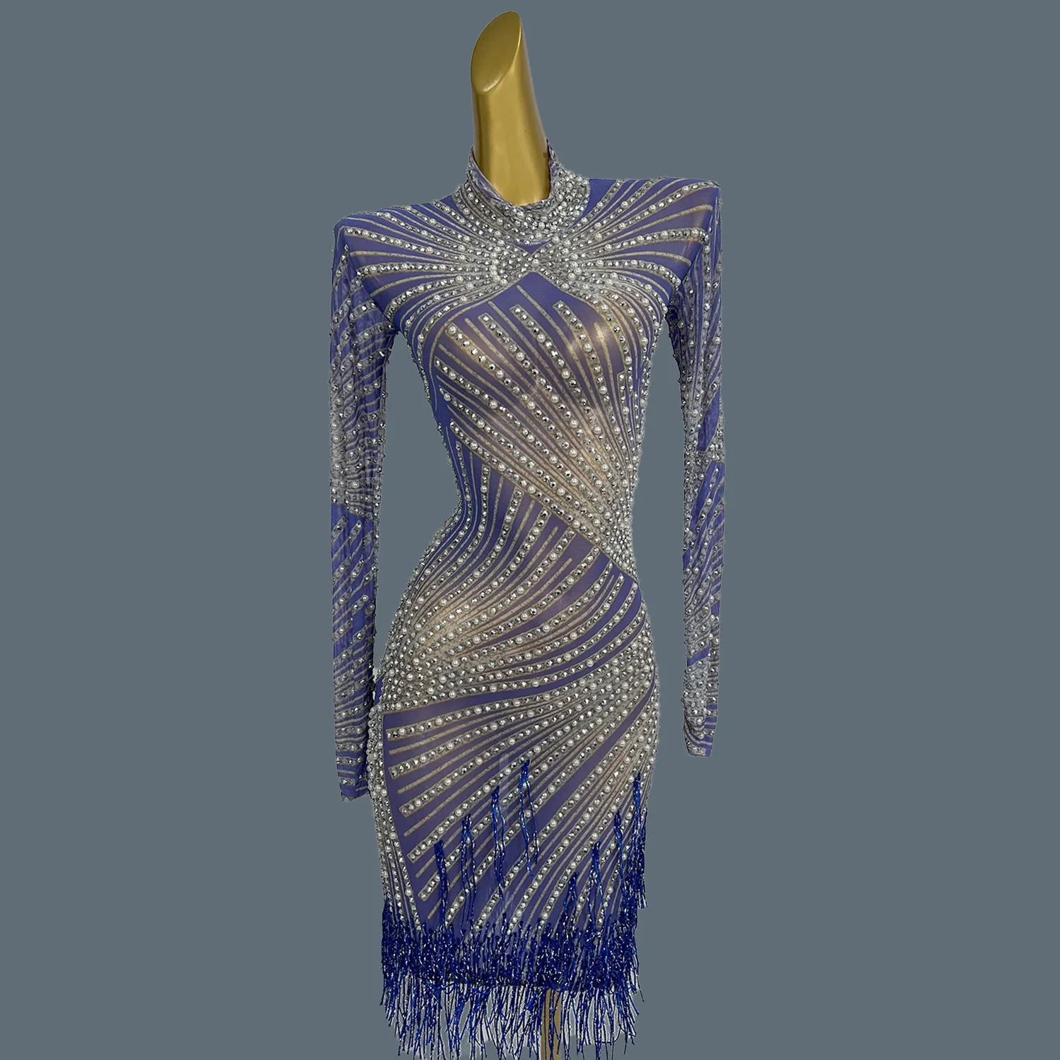 Sexy Sheer Mesh Latino Dance Dress For Women Party Club Night Stage Performance Sexy Costume Birthday Prom Bodycon Dress Zonglv
Sexy Sheer Mesh Latino Dance Dress For Women Party Club Night Stage Performance Sexy Costume Birthday Prom Bodycon Dress Zonglv