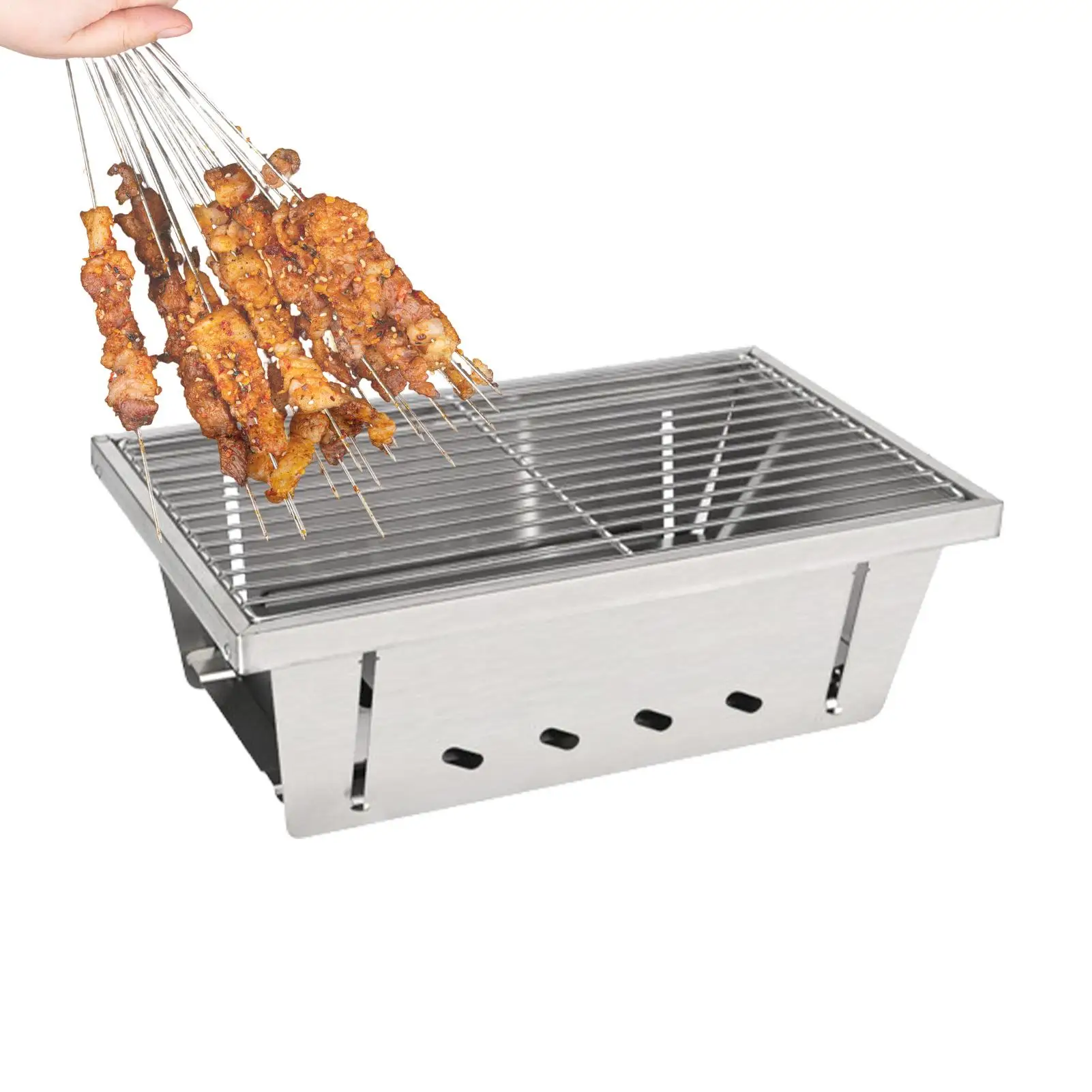 Гриль для кемпинга, термостойкая ветрозащитная уличная посуда, гриль для костра для пеших прогулок, сада, балкона, заднего двора, патио, путешествия, пикника
Гриль для кемпинга, термостойкая ветрозащитная уличная посуда, гриль для костра для пеших прогулок, сада, балкона, заднего двора, патио, путешествия, пикника