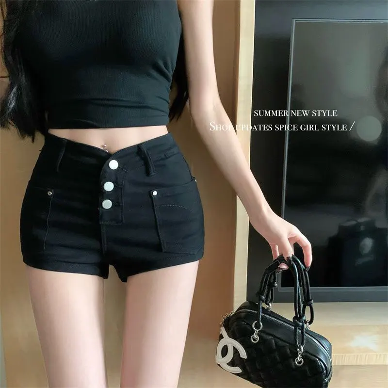 Pink Denim Short Shorts for Women High Waist Slim Fit Summer New Style American Style Trendy Hot Pants Tight Butt Shorts
Pink Denim Short Shorts for Women High Waist Slim Fit Summer New Style American Style Trendy Hot Pants Tight Butt Shorts