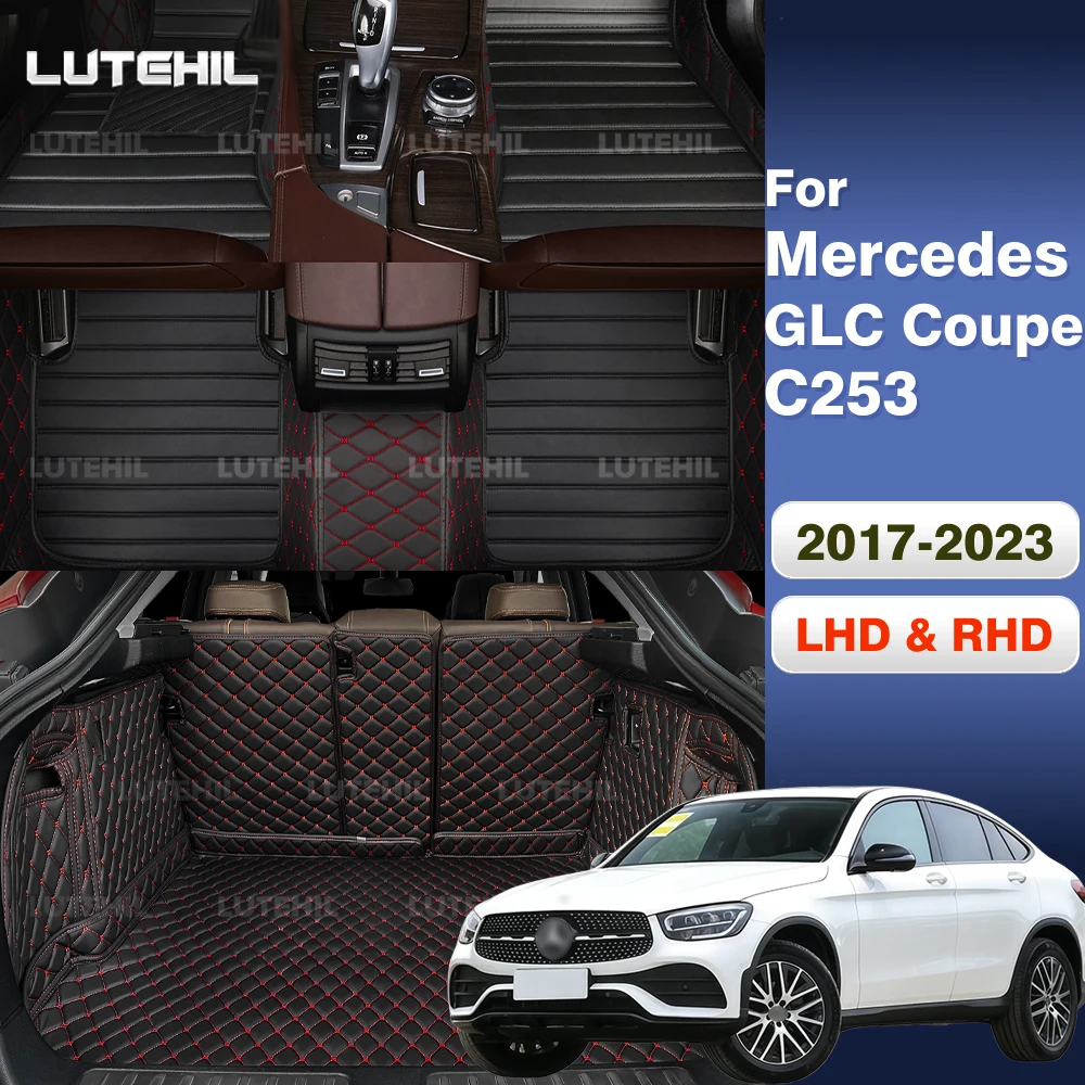 Car Floor Mats For Mercedes-Benz GLC Coupe C253 2017-2023 Trunk mat Cargo Liner Protection Carpet Custom Floor Liner Accessories
Car Floor Mats For Mercedes-Benz GLC Coupe C253 2017-2023 Trunk mat Cargo Liner Protection Carpet Custom Floor Liner Accessories
