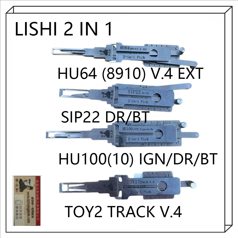 2026 LISHI 2-in-1 Locksmith Tool HU64(10) V.4 Ext SIP22 DR/BT HU100(10) IGN DR/BT TOY2 Track V.2 for Automotive Locks And Keys
2026 LISHI 2-in-1 Locksmith Tool HU64(10) V.4 Ext SIP22 DR/BT HU100(10) IGN DR/BT TOY2 Track V.2 for Automotive Locks And Keys