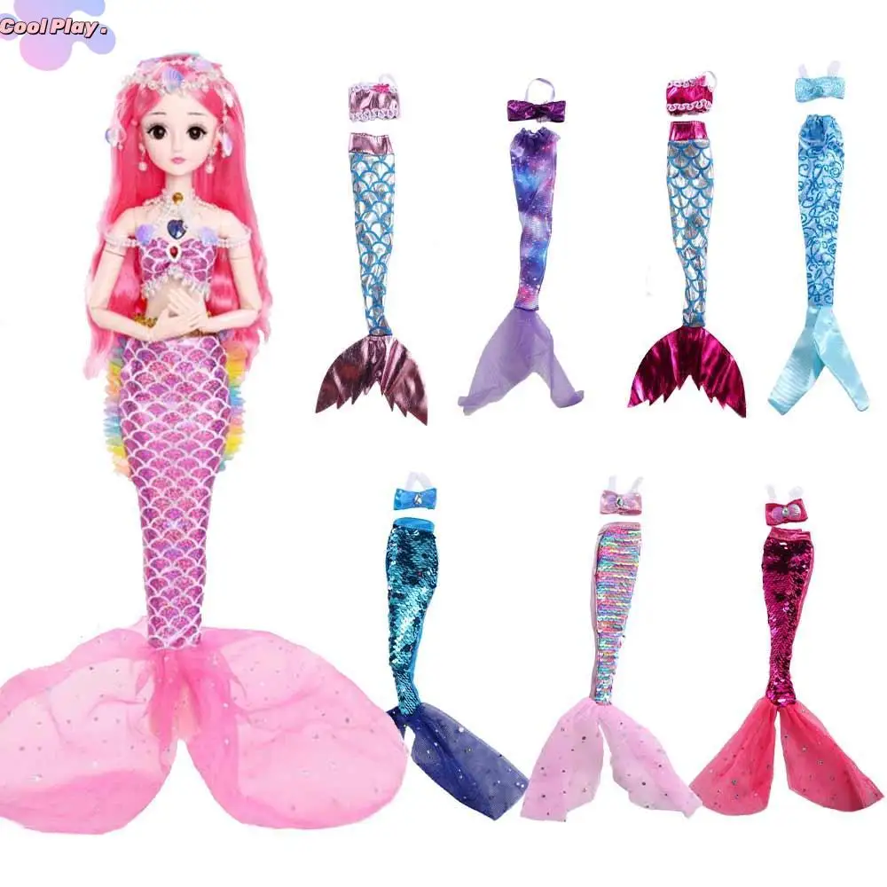 Tale Dress-Up Crossdress Doll Cosplay Mermaid Tail Wedding Dress Doll Cosplay Clothes Mermaid Doll Clothing Fairy Dress Set
Tale Dress-Up Crossdress Doll Cosplay Mermaid Tail Wedding Dress Doll Cosplay Clothes Mermaid Doll Clothing Fairy Dress Set