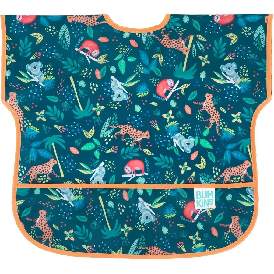 Нагрудники Водонепроницаемые нагрудники для малышей, предназначенные для 13-летних больших размеров с короткими рукавами Идеально подходят для еды и игр, чтобы предотвратить Spi 
Нагрудники Водонепроницаемые нагрудники для малышей, предназначенные для 13-летних больших размеров с короткими рукавами Идеально подходят для еды и игр, чтобы предотвратить Spi