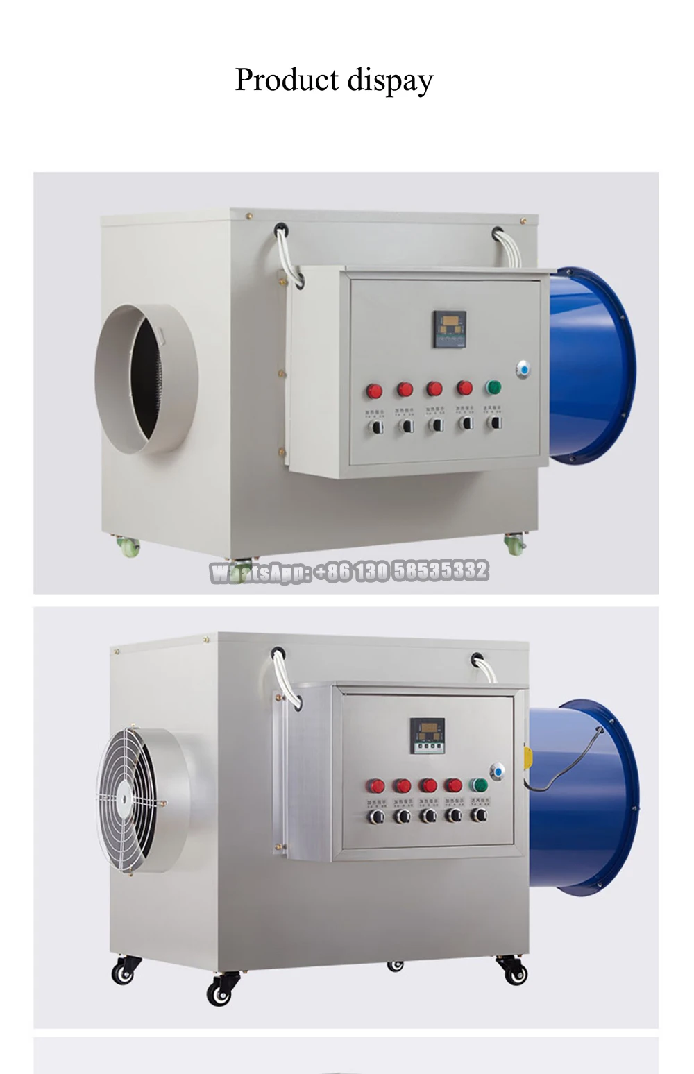Industrial Electric Fan Heater Farm with Greenhouse Electric Heater Furnace Equipment Large Area Power Drying Heating Artifact
Industrial Electric Fan Heater Farm with Greenhouse Electric Heater Furnace Equipment Large Area Power Drying Heating Artifact