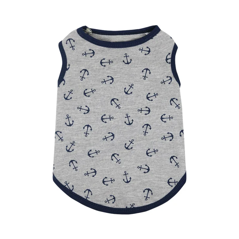 Factory Pet Dog Cat Apparel, Full Print Anchor Vest for Small Breed Teddy Bichon, Wholesale Spring Summer Puppy Clothing
Factory Pet Dog Cat Apparel, Full Print Anchor Vest for Small Breed Teddy Bichon, Wholesale Spring Summer Puppy Clothing