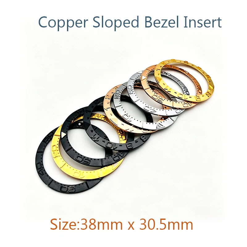 38mm Copper Sloped Bezel Insert Rings Inner Diameter 30.5mm Fits Seiko Men Mechanical Watch Replacement Repair Parts
38mm Copper Sloped Bezel Insert Rings Inner Diameter 30.5mm Fits Seiko Men Mechanical Watch Replacement Repair Parts