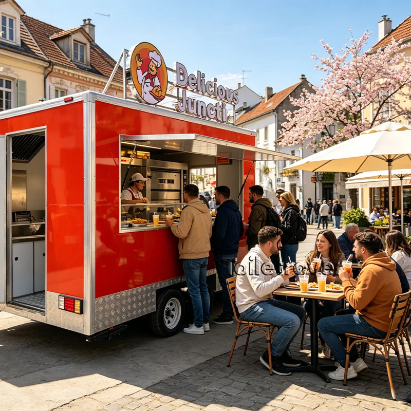 Customizable Food Trailer Mobile Food Kiosk Truck Mobile Kitchen Trailer for Hamburger Cart Fast Food Truck with DOT Certificati
Customizable Food Trailer Mobile Food Kiosk Truck Mobile Kitchen Trailer for Hamburger Cart Fast Food Truck with DOT Certificati