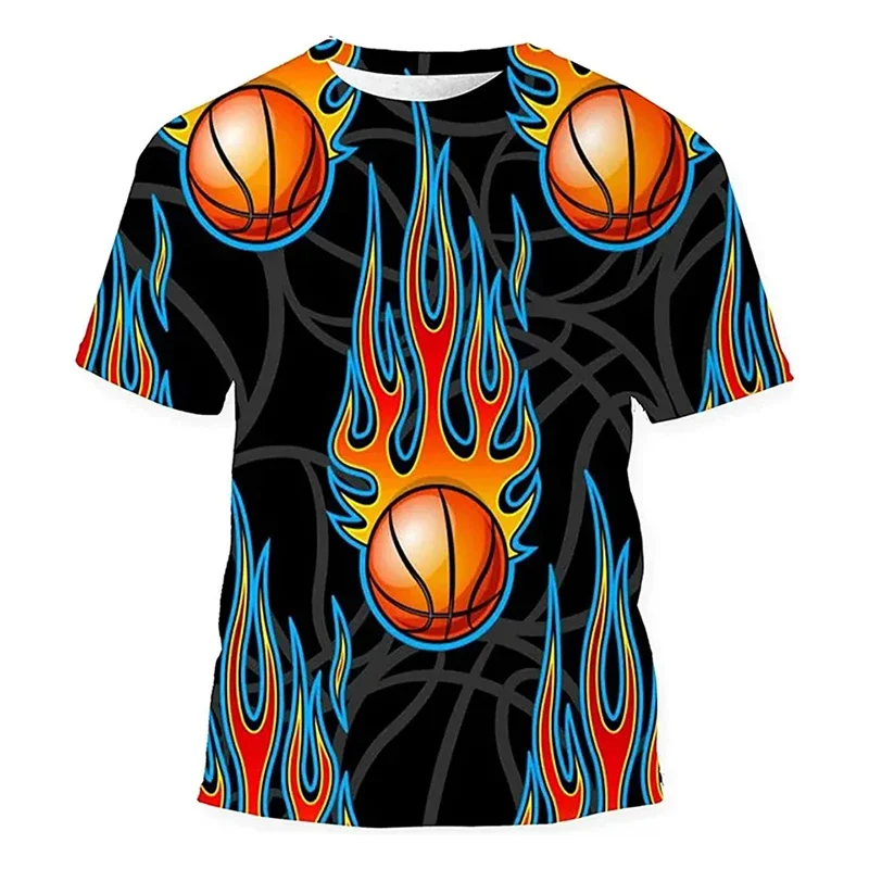 Cool Flame Basketball T-shirt Men's Clothing Sport Street Crewneck T Shirts 3D Printed Basket Ball Pattern Fashion Sport Tee Top
Cool Flame Basketball T-shirt Men's Clothing Sport Street Crewneck T Shirts 3D Printed Basket Ball Pattern Fashion Sport Tee Top