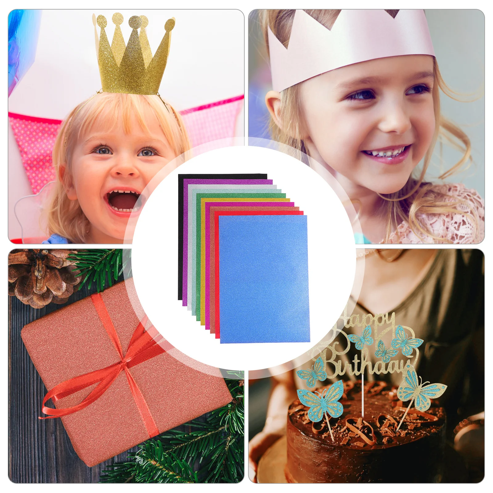 20 Sheets Back Adhesive Colored Glitter Craft Paper DIY Self-Adhesive Cardstock for Handicraft Scrapbook Supplies
20 Sheets Back Adhesive Colored Glitter Craft Paper DIY Self-Adhesive Cardstock for Handicraft Scrapbook Supplies