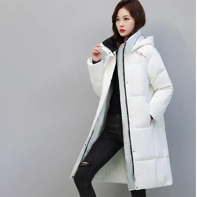 Толстая теплая парка, осветляющая яркая поверхность, свободное хлопковое пальто с капюшоном, зима 2025, новая пуховая куртка с хлопковой подкладкой, женское пальто 
Толстая теплая парка, осветляющая яркая поверхность, свободное хлопковое пальто с капюшоном, зима 2025, новая пуховая куртка с хлопковой подкладкой, женское пальто