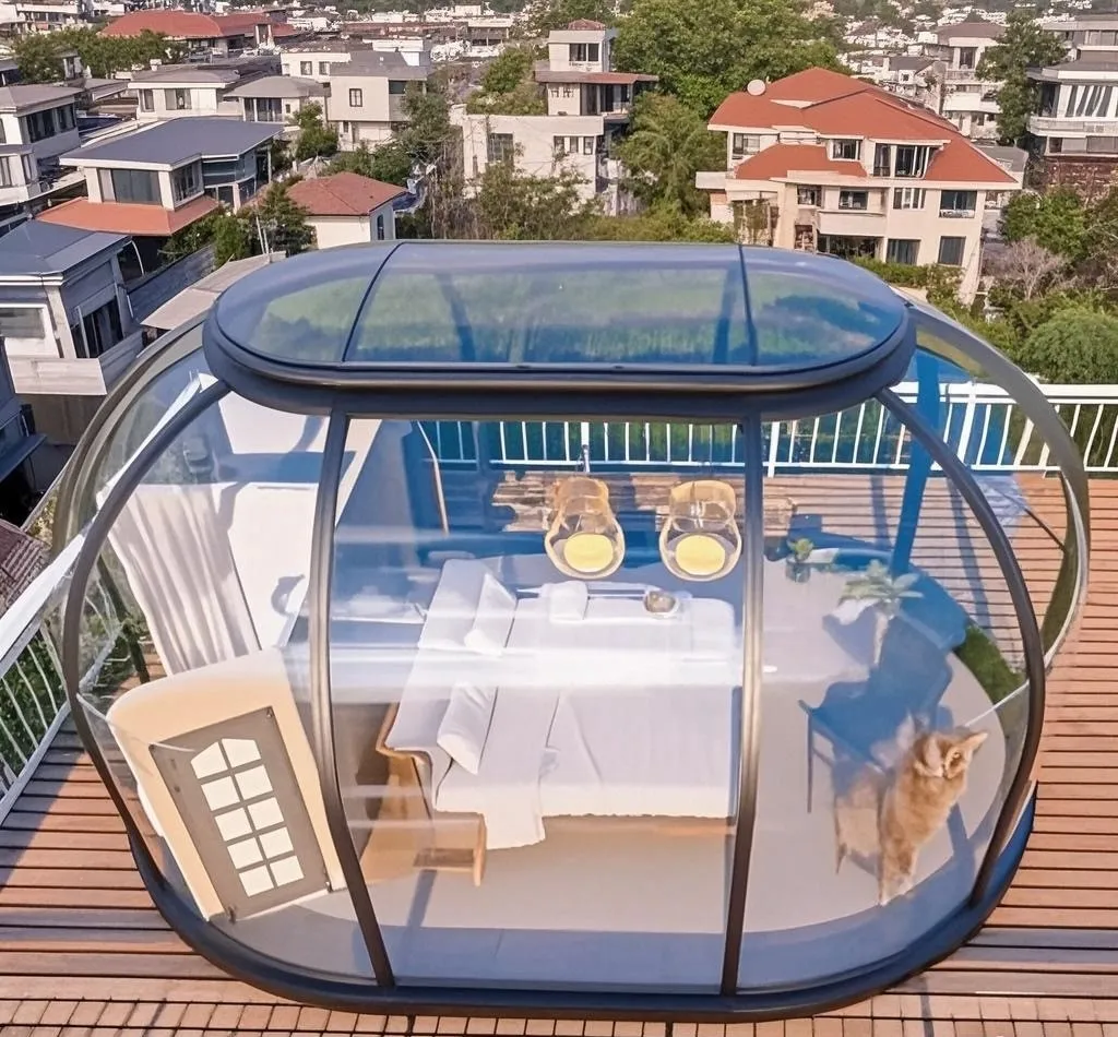 Promotional Multi-Person Large Transparent Outdoor Camping Dome Tent Starry House Capsule for Hotels Weddings Parties
Promotional Multi-Person Large Transparent Outdoor Camping Dome Tent Starry House Capsule for Hotels Weddings Parties