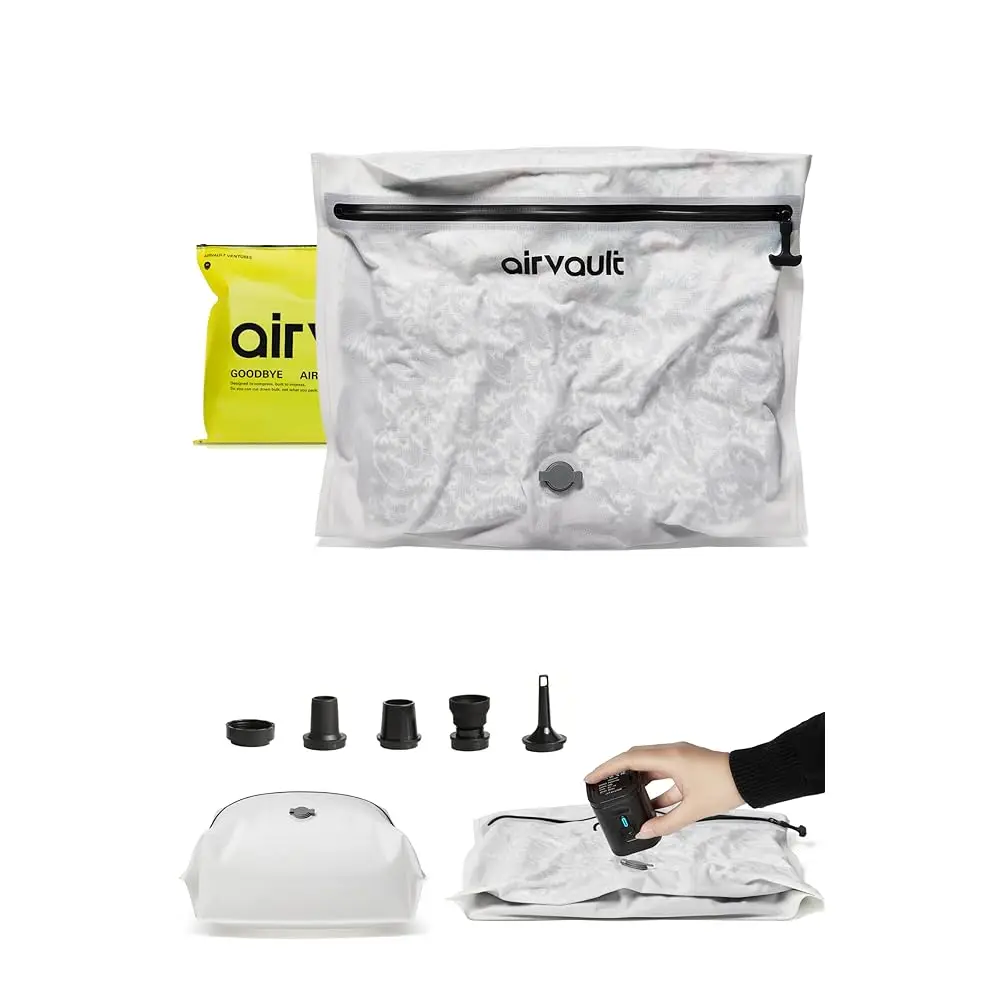 Free ShippingFree ShippingAirVault Premium Reusable Vacuum Seal Storage Bag for Carry On Suitcases & Backpack, Space Saver Airl
Free ShippingFree ShippingAirVault Premium Reusable Vacuum Seal Storage Bag for Carry On Suitcases & Backpack, Space Saver Airl