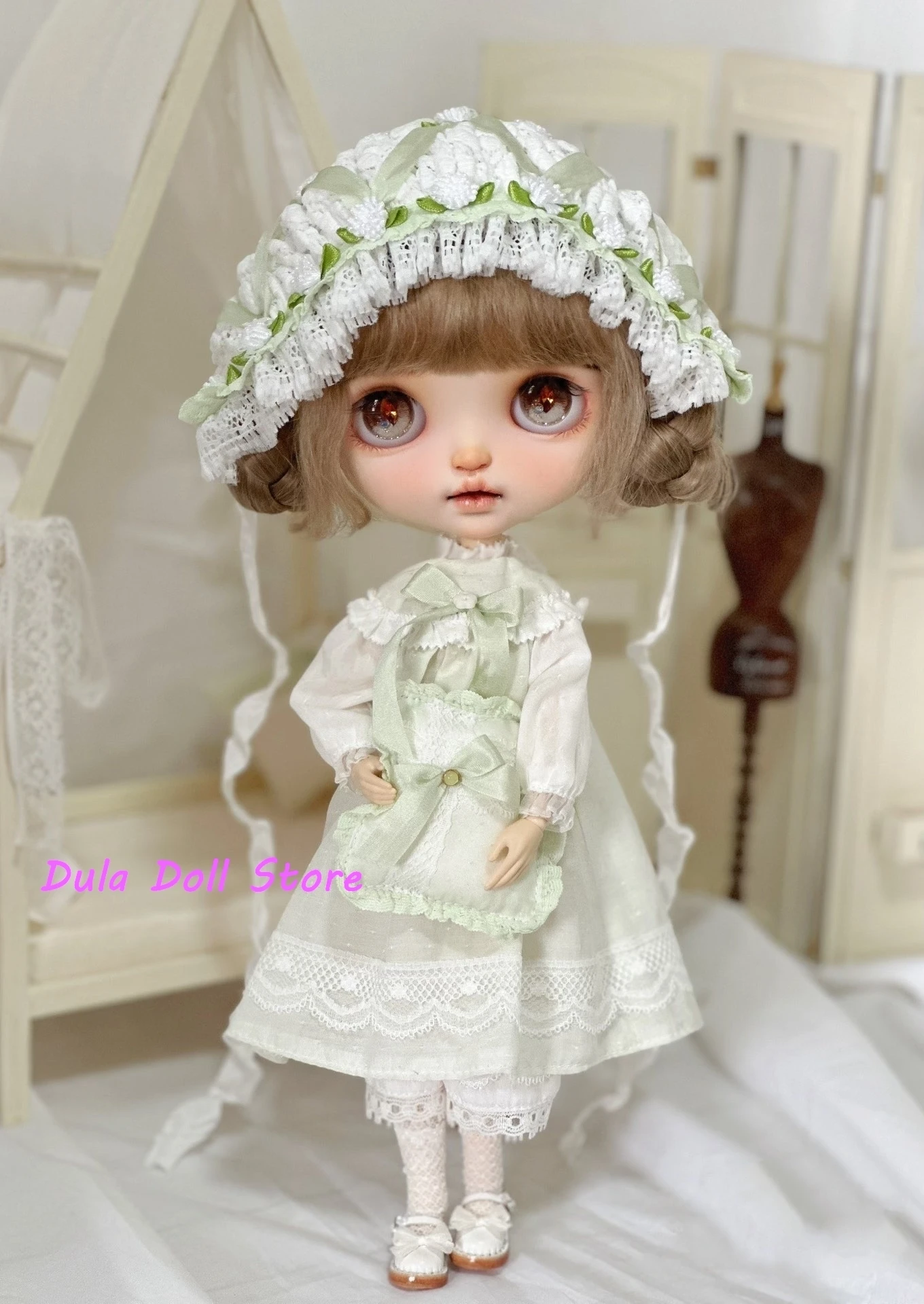 Dula Doll Clothes Dress Fresh green matcha skirt Blythe Qbaby ob24 ob22 Azone Licca ICY JerryB 1/6 Bjd Doll
Dula Doll Clothes Dress Fresh green matcha skirt Blythe Qbaby ob24 ob22 Azone Licca ICY JerryB 1/6 Bjd Doll