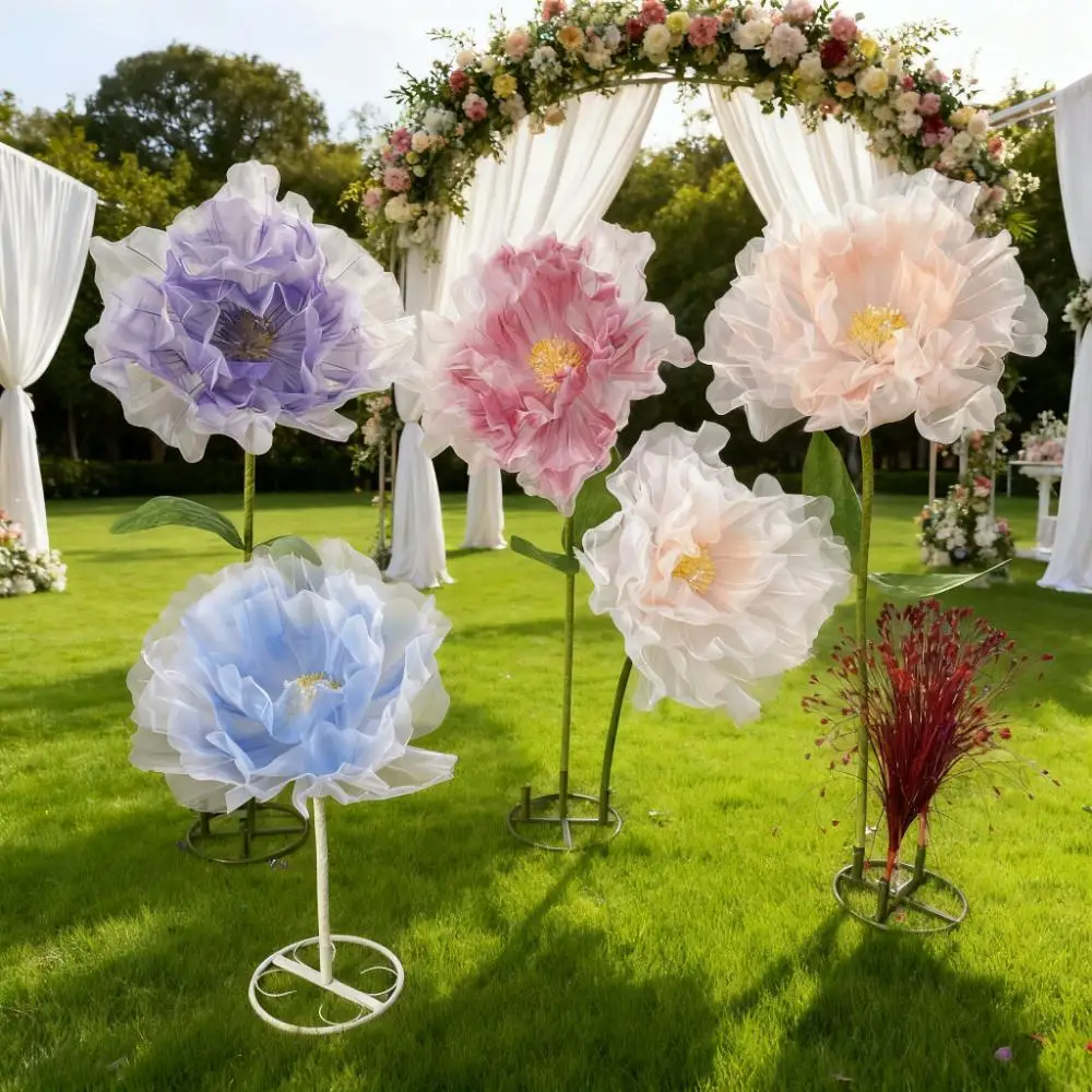 Popular gauze flower artificial peony peony large flower handmade flower wedding stage photo props window ornaments
Popular gauze flower artificial peony peony large flower handmade flower wedding stage photo props window ornaments
