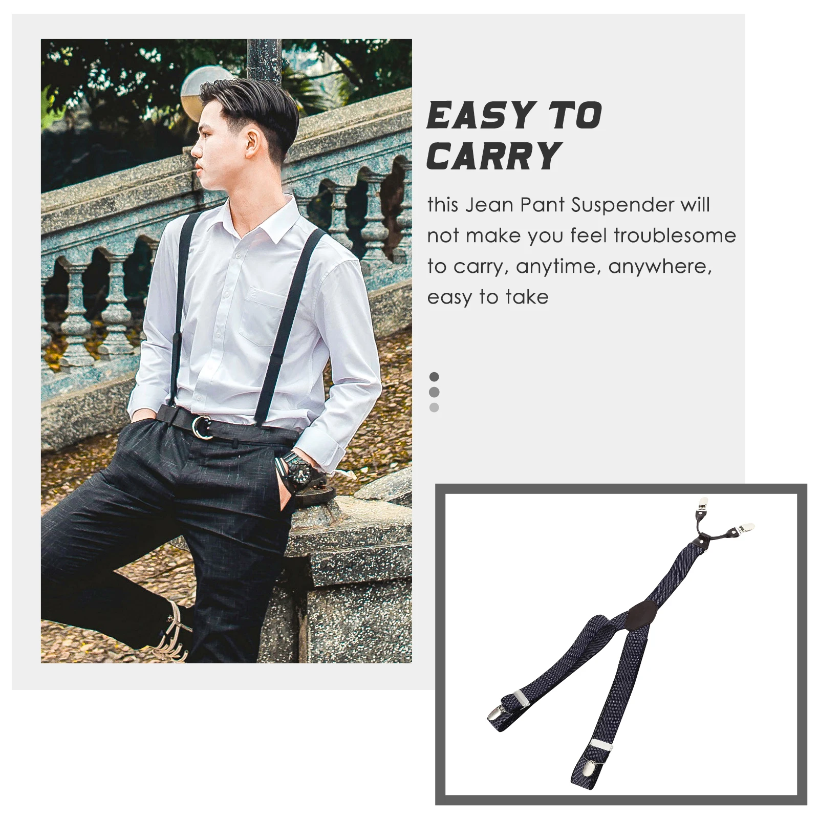 Elastic Mens Suspender Strap Clip Trousers Pants Heavy Duty Suit Accessories Adjustable Pant Smooth Comfortable Multifunctional
Elastic Mens Suspender Strap Clip Trousers Pants Heavy Duty Suit Accessories Adjustable Pant Smooth Comfortable Multifunctional