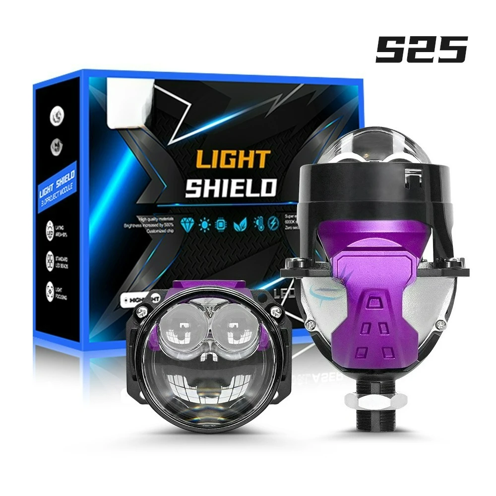 S25 new 2.5-inch double-lens double direct laser effect, car LED headlights super bright far and near light 12V
S25 new 2.5-inch double-lens double direct laser effect, car LED headlights super bright far and near light 12V