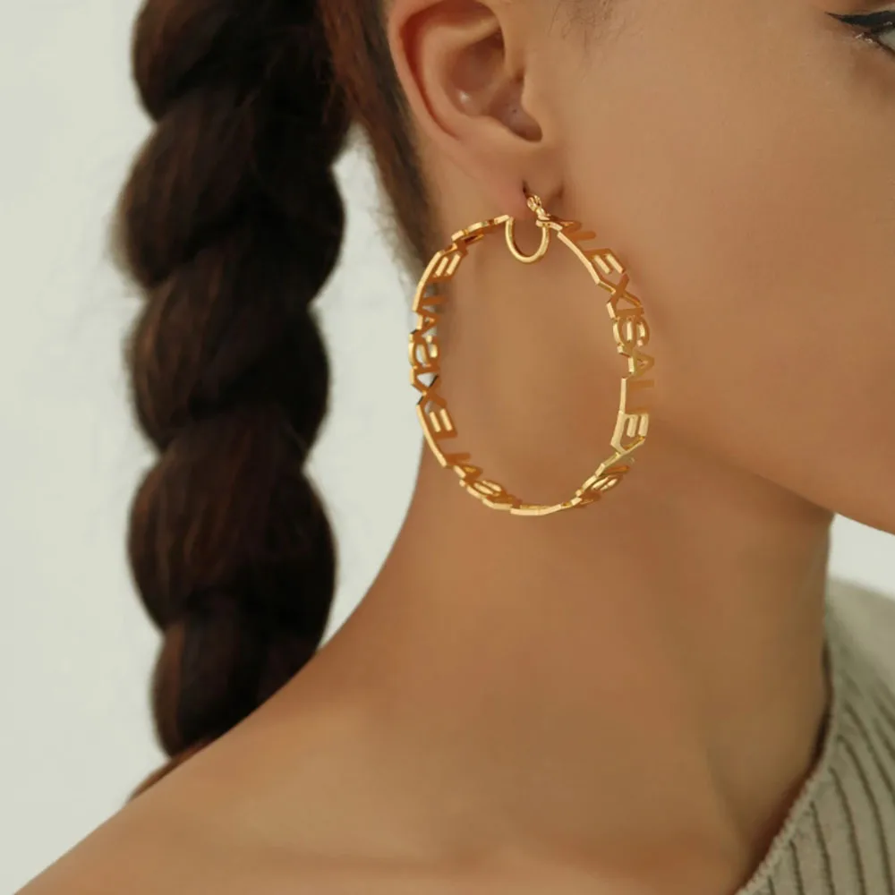 Customized Statement Earrings Stainless Steel Exquisite Jewelry Large Earrings Party Wedding Exquisite Gifts
Customized Statement Earrings Stainless Steel Exquisite Jewelry Large Earrings Party Wedding Exquisite Gifts