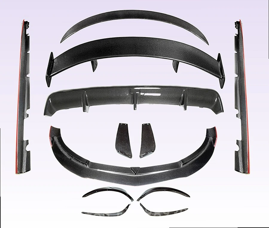 CLA Class W117 CLA45 R Style Body Kit Front Lip Rear Diffuser Side Skirt Wing 2014-2016