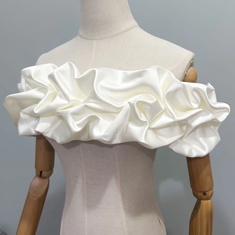 Bridal Dress Satin Bubble Shrug Wrap Pleated Shoulder Cape Decoration Shawl Wedding Evening Party Accessories
Bridal Dress Satin Bubble Shrug Wrap Pleated Shoulder Cape Decoration Shawl Wedding Evening Party Accessories
