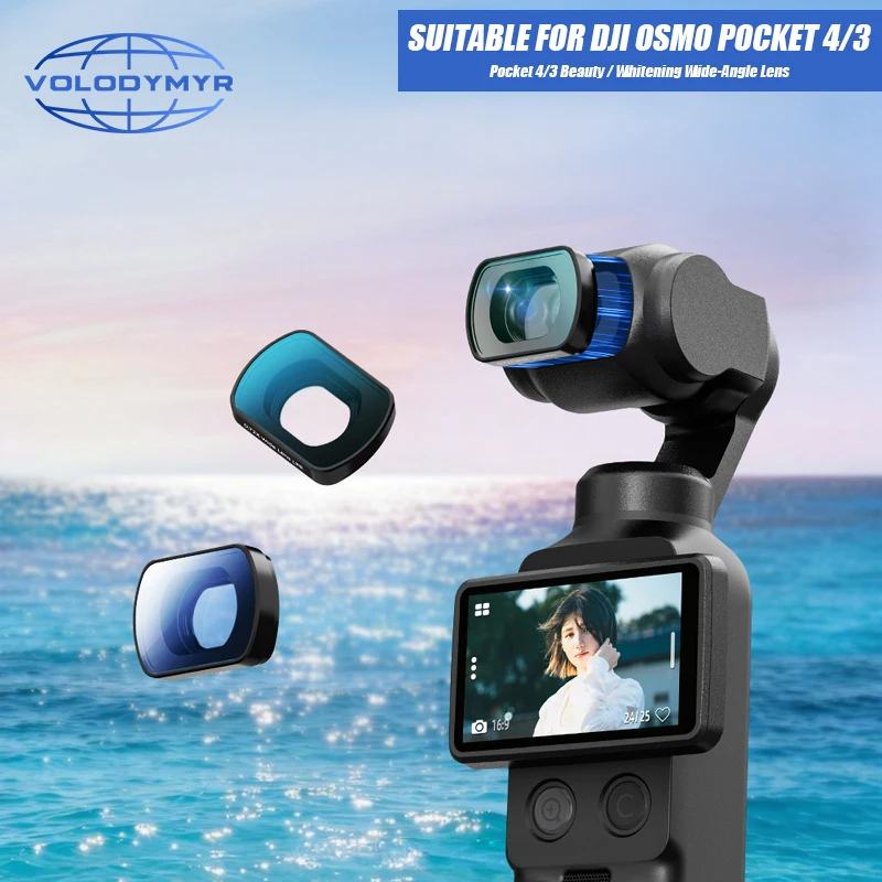 VOLODYMYR for DJI Osmo Pocket 4/3 Beauty Wide Angle Lens Filter Expansion Whitening Magnifier Action Camera Accessories
VOLODYMYR for DJI Osmo Pocket 4/3 Beauty Wide Angle Lens Filter Expansion Whitening Magnifier Action Camera Accessories