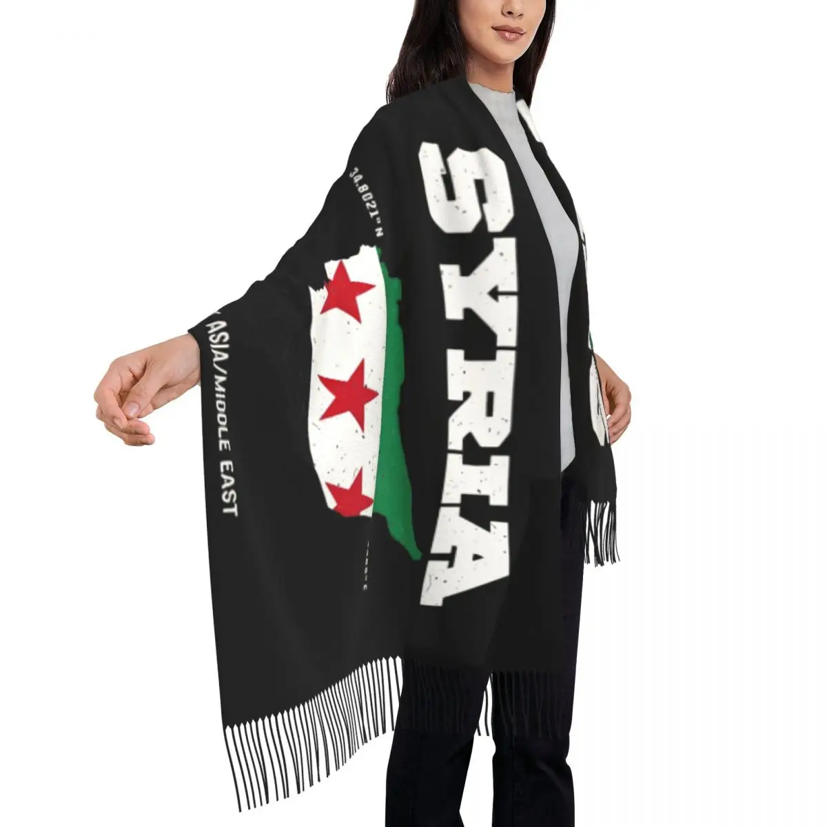 Womens Scarf Warm Funny Syrian Arab Republic Syria Arabic Scarves Wraps with Long Tassel Luxury 2024 Shawl Wraps Autumn Foulard
Womens Scarf Warm Funny Syrian Arab Republic Syria Arabic Scarves Wraps with Long Tassel Luxury 2024 Shawl Wraps Autumn Foulard