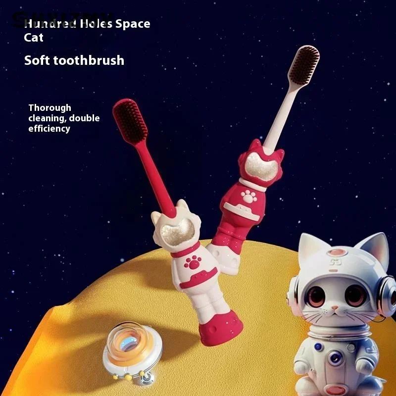 2 шт./кор. детские зубные щетки в форме мультяшного космического кота, мягкая щетина, луч, разделенный флокированный, безопасный для детей 3-12 лет
2 шт./кор. детские зубные щетки в форме мультяшного космического кота, мягкая щетина, луч, разделенный флокированный, безопасный для детей 3-12 лет