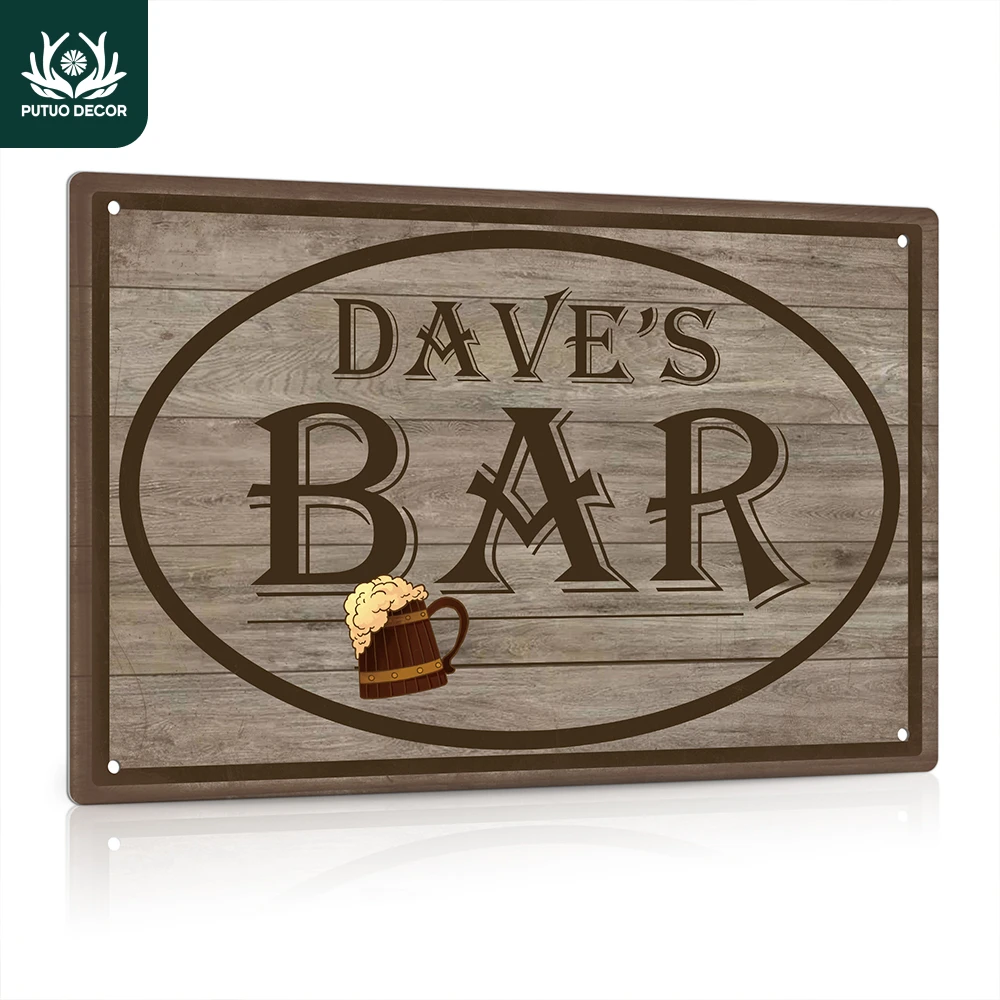 Putuo Decor Custom Metal Sign, Your Text Bar, Wall Decoration for Home Farmhouse Bar Pub Club, 12x8 Inches Gifts for Friends
Putuo Decor Custom Metal Sign, Your Text Bar, Wall Decoration for Home Farmhouse Bar Pub Club, 12x8 Inches Gifts for Friends