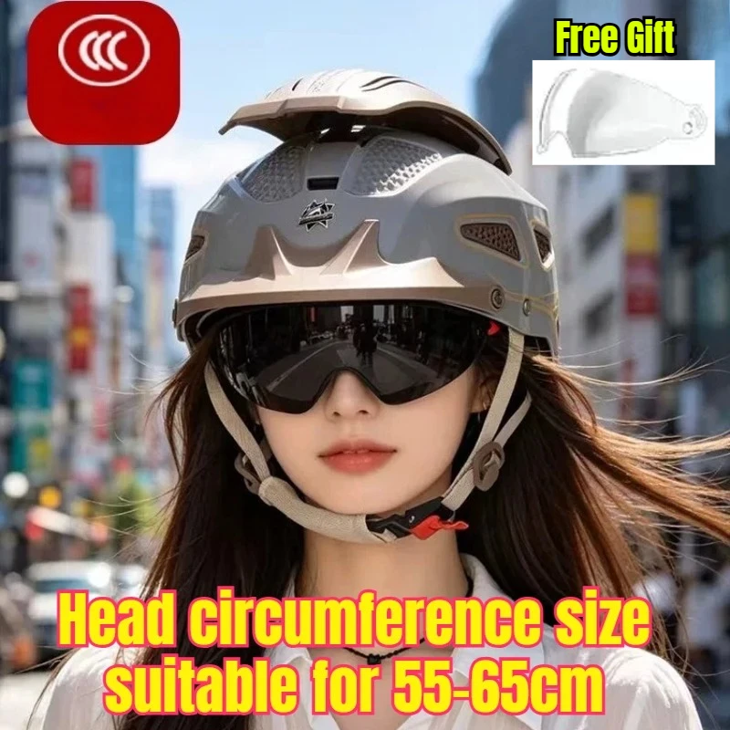 Motorcycle Helmet Electric Jet Scooter Motorbike Half Helmets Men Women Summer Breathable Electric Bike Open Face Helmet
Motorcycle Helmet Electric Jet Scooter Motorbike Half Helmets Men Women Summer Breathable Electric Bike Open Face Helmet