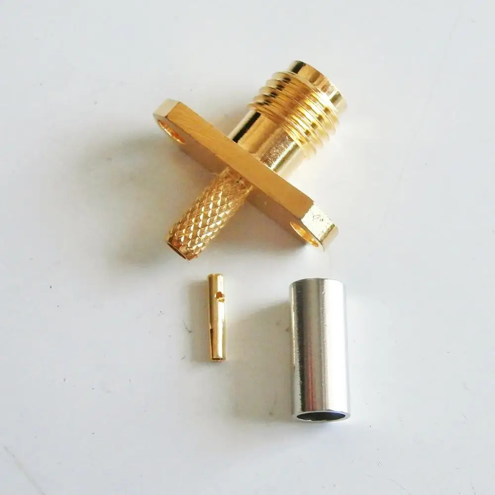 1X Pcs Connector SMA Female Rhombic With 2 Hole Flange Panel Chassis Mount deck Crimp for RG316 RG174 RG179 LMR100 Cable Brass
1X Pcs Connector SMA Female Rhombic With 2 Hole Flange Panel Chassis Mount deck Crimp for RG316 RG174 RG179 LMR100 Cable Brass