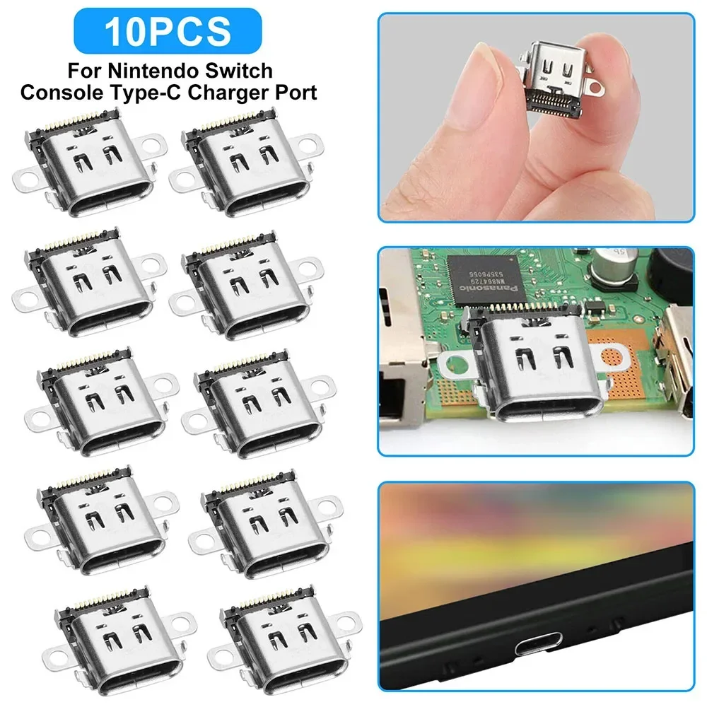 10Pcs Charg Port Charger Socket for Nintendo Switch Replacement USB Type-C Type C Charging Port
10Pcs Charg Port Charger Socket for Nintendo Switch Replacement USB Type-C Type C Charging Port
