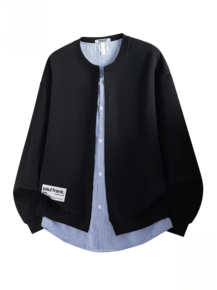 Мужской свитшот Paul Frank Large-Mouth Monkey в полоску, модный брендовый топ премиум-класса, черный, весна-осень, свободный крой, длинный рукав
Мужской свитшот Paul Frank Large-Mouth Monkey в полоску, модный брендовый топ премиум-класса, черный, весна-осень, свободный крой, длинный рукав