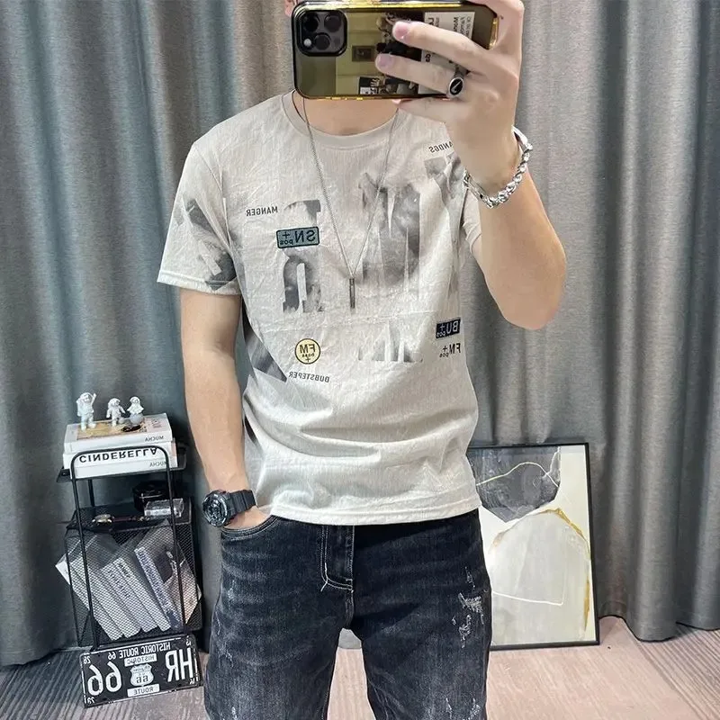 100℅ Cotton T Shirt for Men Slim Fit Print Man Tee Shirts Grey O Neck Top Basic Funny Fashion Cool Stylish Harajuku Elastic Y2k
100℅ Cotton T Shirt for Men Slim Fit Print Man Tee Shirts Grey O Neck Top Basic Funny Fashion Cool Stylish Harajuku Elastic Y2k
