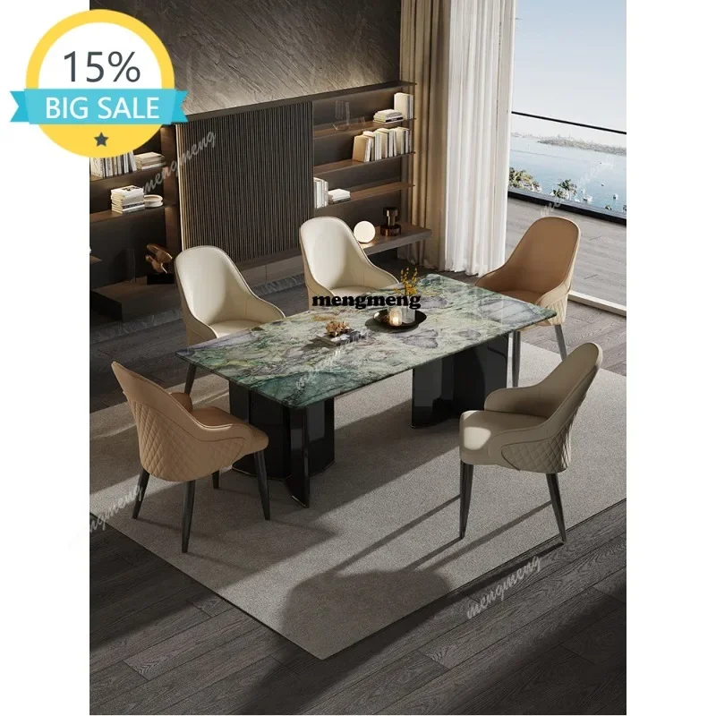K182zHBrown pure natural marble square table villa large flat floor household luxury stone dining table and chairs customization
K182zHBrown pure natural marble square table villa large flat floor household luxury stone dining table and chairs customization