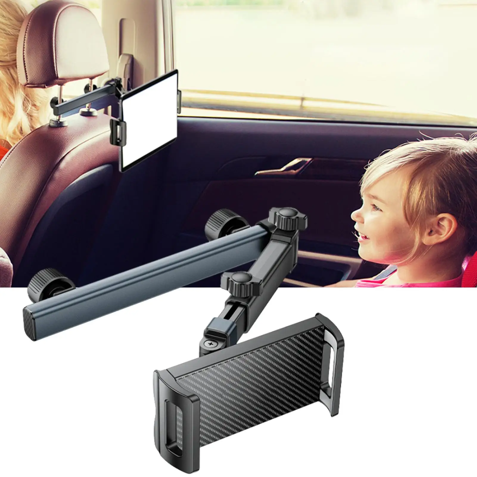 Multifunctional Headrest Phone Holder Aluminum Alloy Car Phone Mount 360 Degree Rotatable Automotive Backseat Tablet Bracket 
Multifunctional Headrest Phone Holder Aluminum Alloy Car Phone Mount 360 Degree Rotatable Automotive Backseat Tablet Bracket
