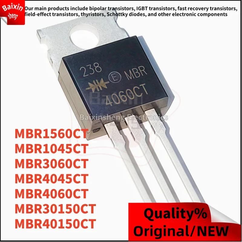10PCS NEW MBR1560CT TO-220 MBR1045CT MBR3060CT MBR4045CT MBR4060CT MBR30150CT MBR40150CT Schottky diode
10PCS NEW MBR1560CT TO-220 MBR1045CT MBR3060CT MBR4045CT MBR4060CT MBR30150CT MBR40150CT Schottky diode