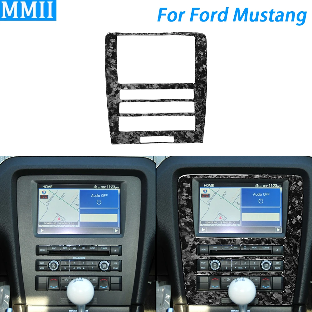 For Ford Mustang 2009-2013 Forged Carbon Fiber Center Console Navigation CD AC Panel Cover Car Interior Accessories Sticker
For Ford Mustang 2009-2013 Forged Carbon Fiber Center Console Navigation CD AC Panel Cover Car Interior Accessories Sticker