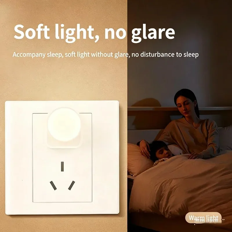 Round USB Night Light, Mini LED Plug-in Lamp, Warm & Cool White Light, Portable USB Nightlight for Bedroom, Nursery, Car, Power
Round USB Night Light, Mini LED Plug-in Lamp, Warm & Cool White Light, Portable USB Nightlight for Bedroom, Nursery, Car, Power