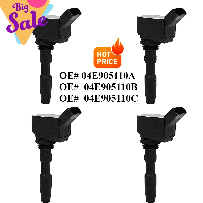 04E905110C 04E905110B High quality ignition coil For Audi A1 A3 A4 A5 Q2 Q3 Seat skoda VW BEETLE CADDY GOLF JETTA LODA PASSAT B8
04E905110C 04E905110B High quality ignition coil For Audi A1 A3 A4 A5 Q2 Q3 Seat skoda VW BEETLE CADDY GOLF JETTA LODA PASSAT B8