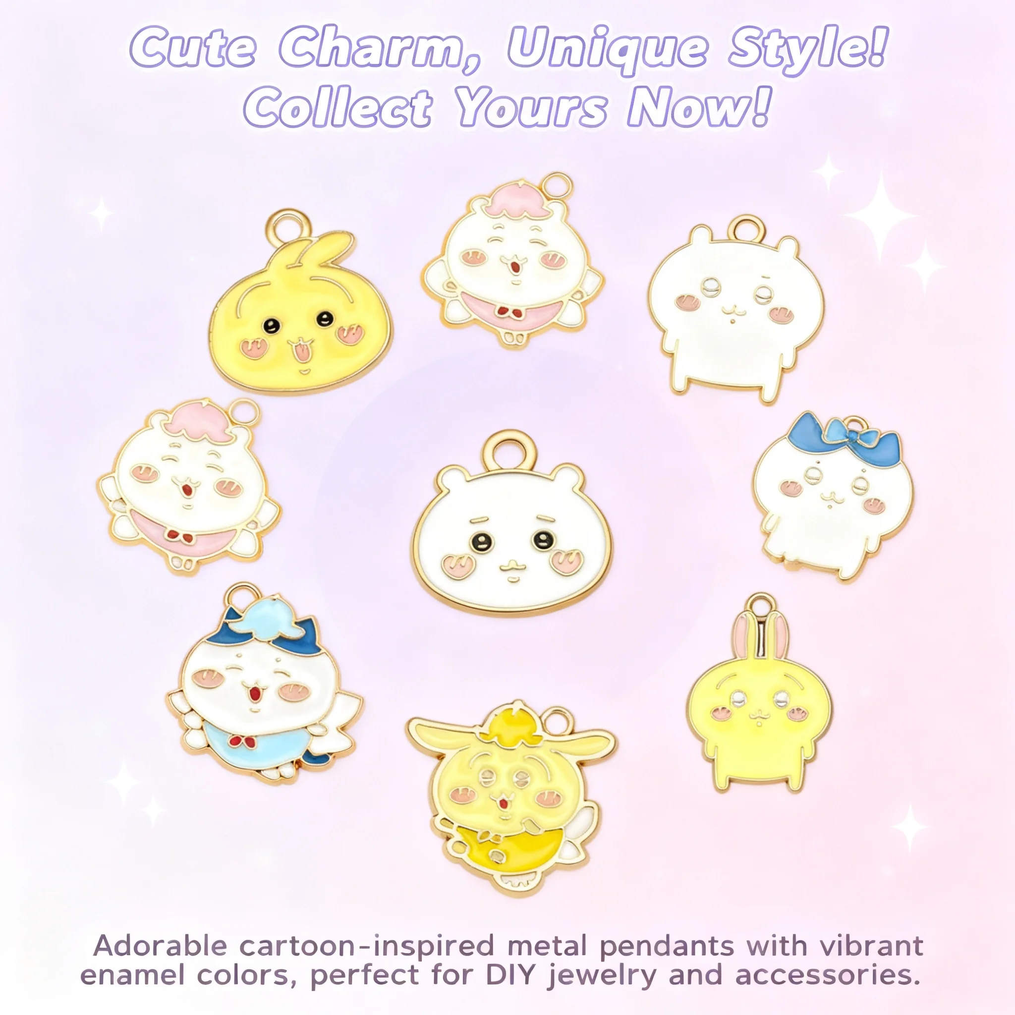 Cute Chiikawa Oil Drop Pendant Usagi DIY Alloy Keychain Backpack Charm Decoration Gift Accessories
Cute Chiikawa Oil Drop Pendant Usagi DIY Alloy Keychain Backpack Charm Decoration Gift Accessories