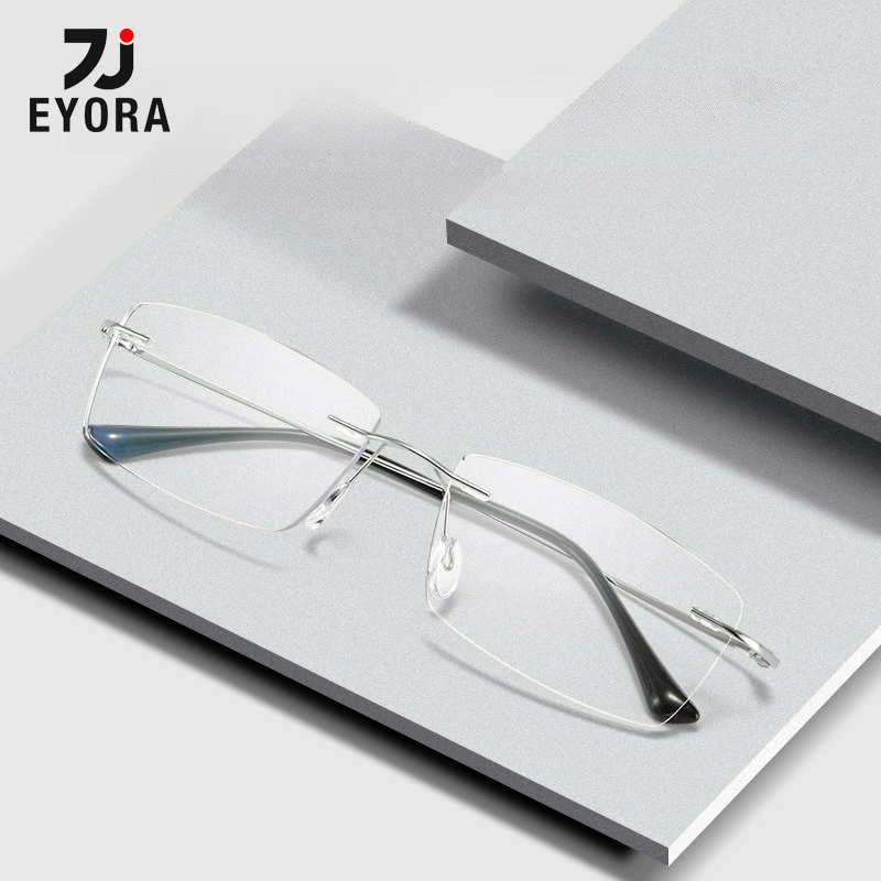 EYORA Ultralight β Titan Rimless Reading Glasses Myopia Eyewear Hyperopia Anti Blue Light Progressive Photochromic Eyeglasses
EYORA Ultralight β Titan Rimless Reading Glasses Myopia Eyewear Hyperopia Anti Blue Light Progressive Photochromic Eyeglasses