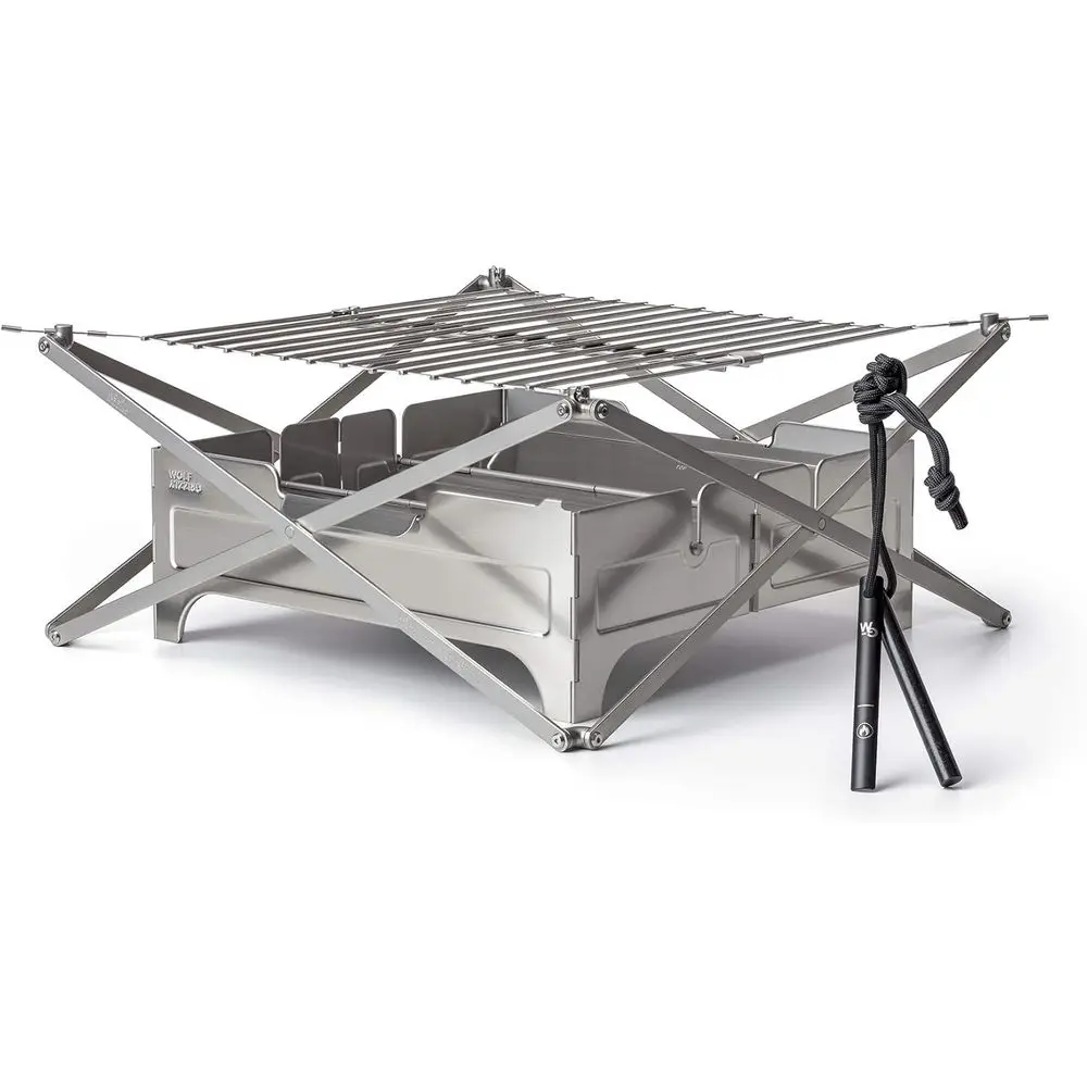 Wol and Campire Trio | Portable ire Pit, olding Grill and erro Rod Combo | Campire Cooking Kit or Camping and Outdoor Adventures
Wol and Campire Trio | Portable ire Pit, olding Grill and erro Rod Combo | Campire Cooking Kit or Camping and Outdoor Adventures