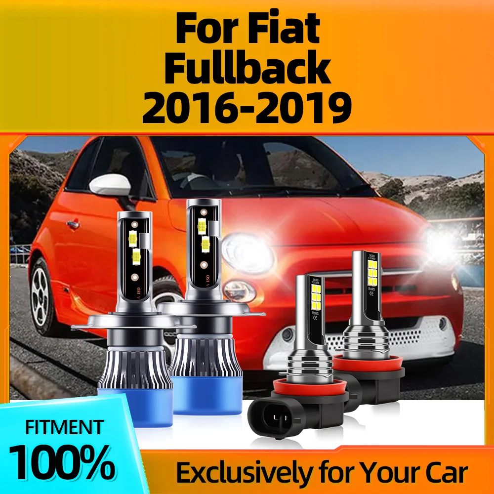 2/4Pcs LED Headlight Car Fog Light Bulbs Super Bright 6000K White Lamp High Power For Fiat Fullback 2016 2017 2018 2019
2/4Pcs LED Headlight Car Fog Light Bulbs Super Bright 6000K White Lamp High Power For Fiat Fullback 2016 2017 2018 2019