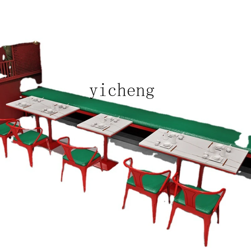 ZK Hot Pot Restaurant Dining Tables and Chairs Red Card Holder Restaurant Barbecue Shop Iron Table and Chair Combination
ZK Hot Pot Restaurant Dining Tables and Chairs Red Card Holder Restaurant Barbecue Shop Iron Table and Chair Combination
